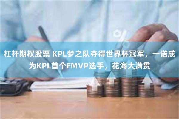 杠杆期权股票 KPL梦之队夺得世界杯冠军，一诺成为KPL首个FMVP选手，花海大满贯