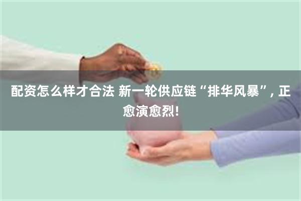 配资怎么样才合法 新一轮供应链“排华风暴”, 正愈演愈烈!