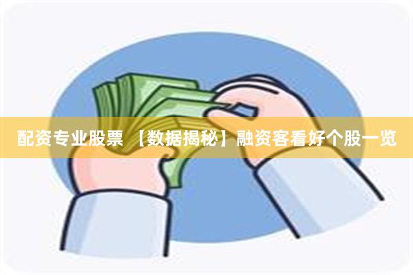 配资专业股票 【数据揭秘】融资客看好个股一览