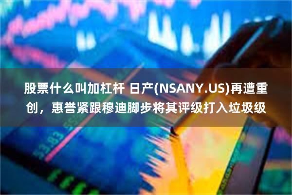 股票什么叫加杠杆 日产(NSANY.US)再遭重创，惠誉紧跟穆迪脚步将其评级打入垃圾级